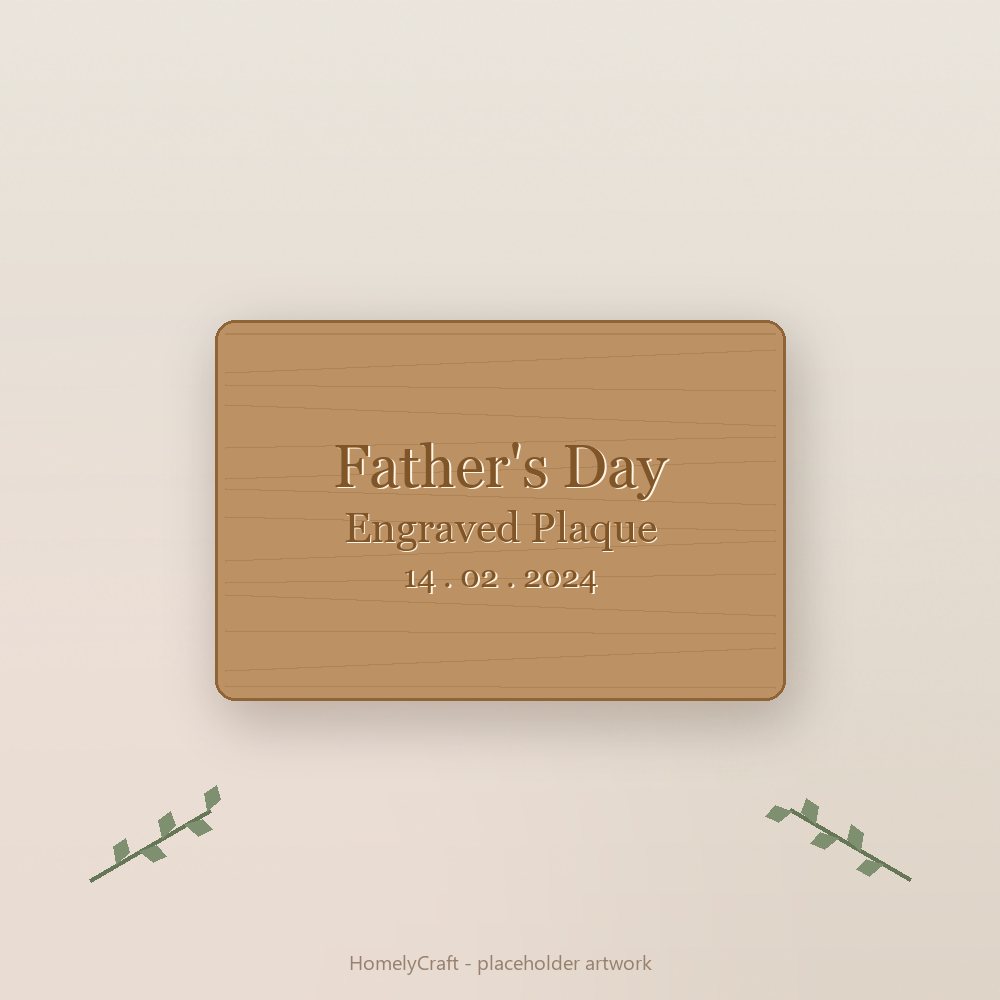 Father's Day Engraved Plaque