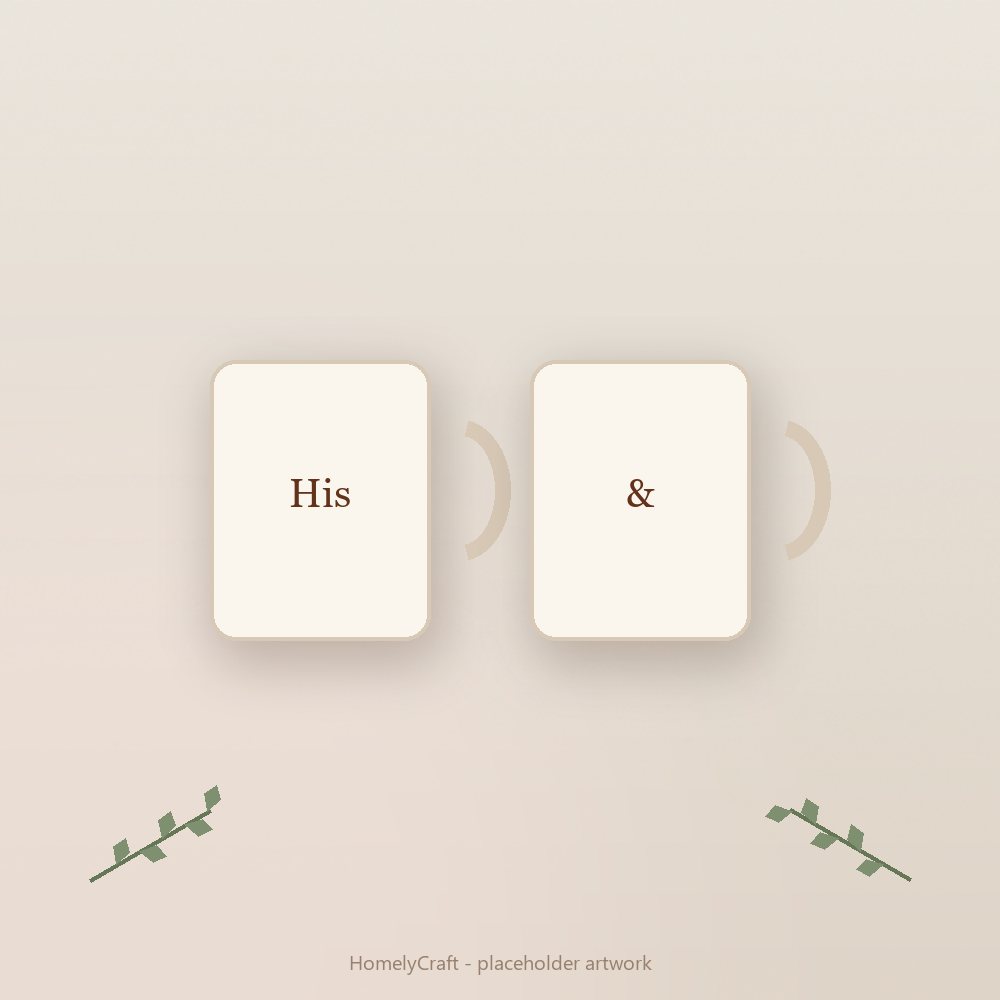 His & Hers Personalized Mug Set