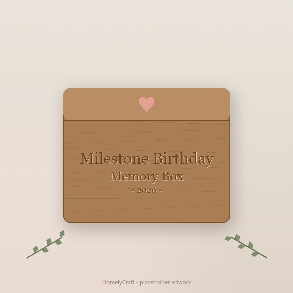 Milestone Birthday Memory Box