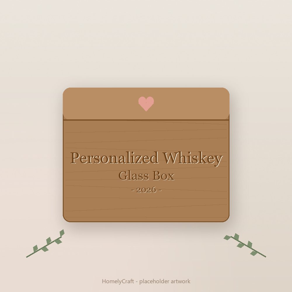 Personalized Whiskey Glass Box
