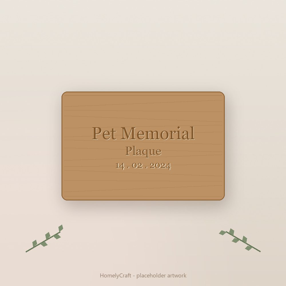 Pet Memorial Plaque