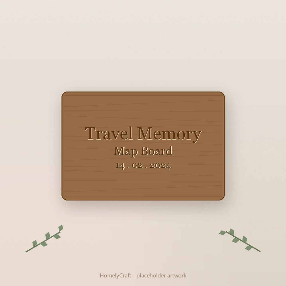 Travel Memory Map Board