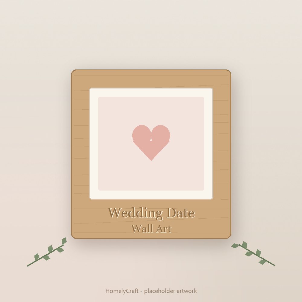 Wedding Date Wall Art